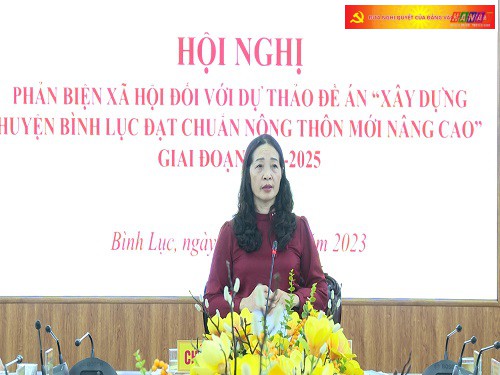 Ủy ban MTTQ huyện Bình Lục: Phản biện xã hội đối với dự thảo Đề án “Xây dựng huyện Bình Lục đạt chuẩn NTM nâng cao giai đoạn 2022-2025”